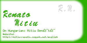 renato mitiu business card